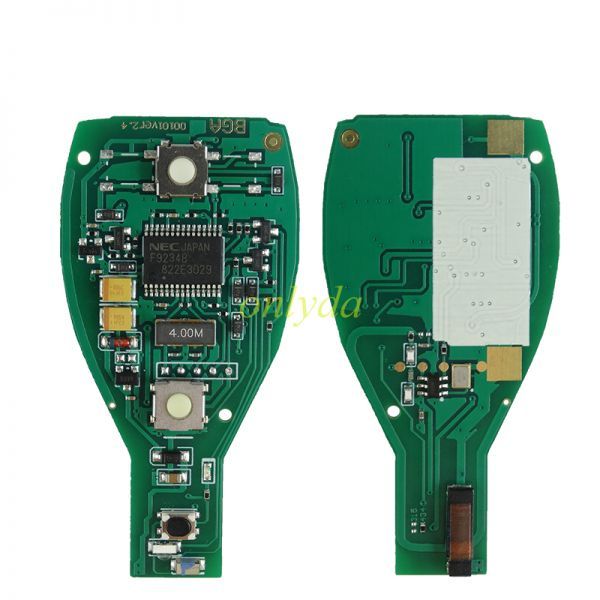 For Benz 2 button remote  key with 315mhz/434MHZ BGA NEC  FCCID:IYZDC07