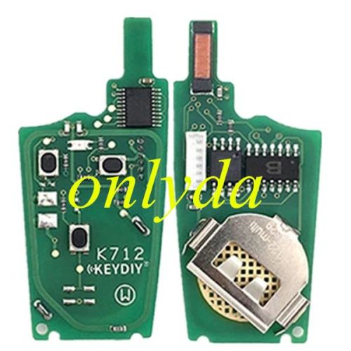 KeyDIY 3 button remote key  NB22-3Multifunction