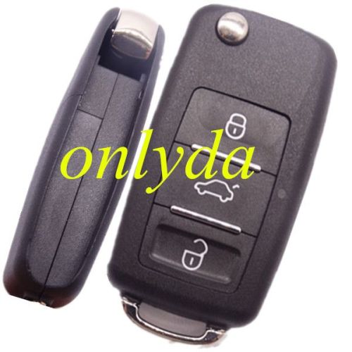 For VW DIY remote key shell with 3 button  no blade