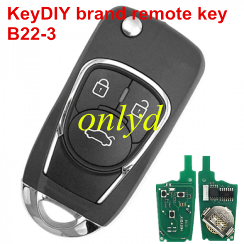 KeyDIY Brand 3 button remote key  B22-3