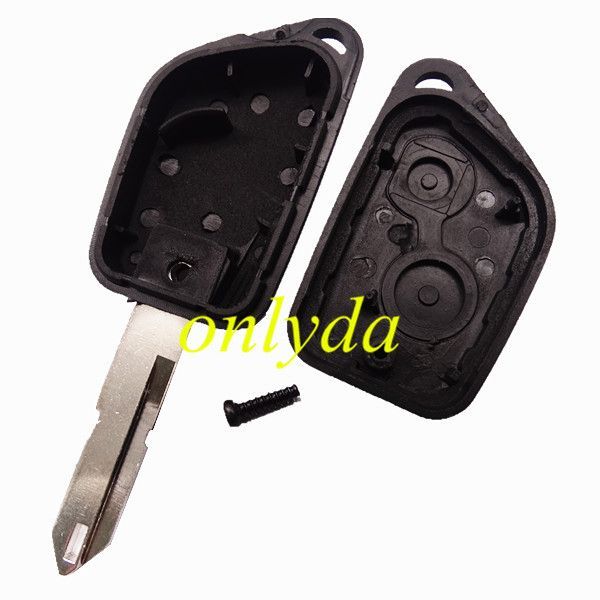 For 2 button remote  key blank with 206 blade (with battery part )
