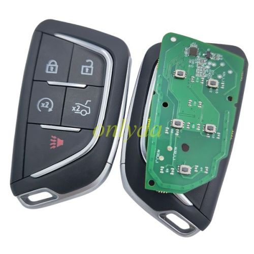 For Cadillac 4+1 button remote key with 49chip with 434mhz ,Suitable 20 ct4 ct5 xt4 models