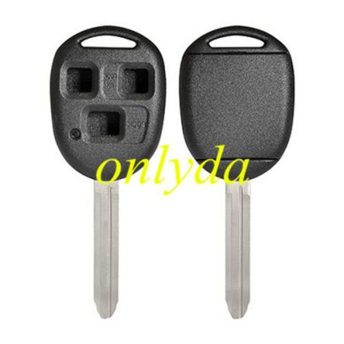 For Toyota 3 button key shell with TOY43-SH3 blade（ flat back cover , no logo place）