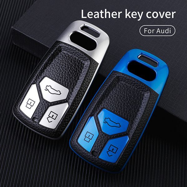 For New Audi Q7、TT、A4 3button TPU protective key case ,please choose the color