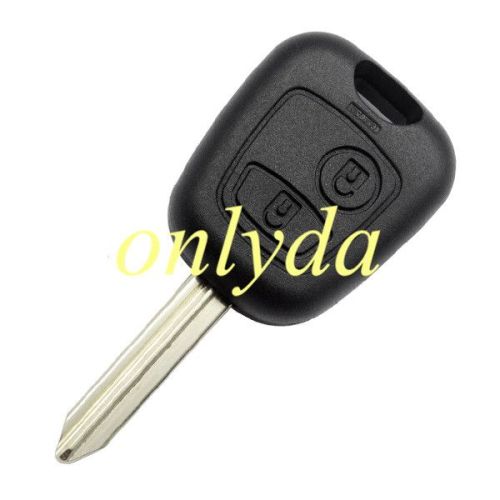 For Citreon 2 button remote key shell with badge, blade SX9