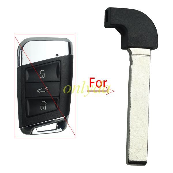For VW Emergency small key blade for aftermarket modified key shell vw-B22B, not same with original key case