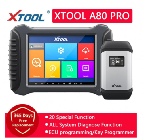 XTOOL A80 Pro Full System OBD2 Diagnostic Tool With ECU Coding Key Programmer OBD2 Scanner DPF Airbag Repair Free Update Online