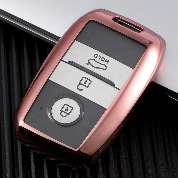 For KIA TPU protective key case  black or red color, please choose
