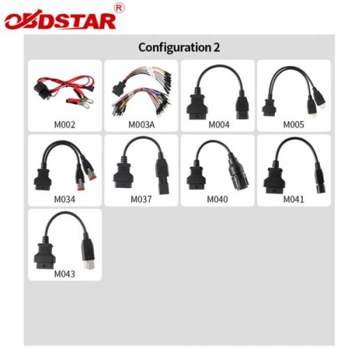 OBDSTAR MOTO IMMO Kits Motorcycle Full Adapters Configuration 1 for OBDSTAR X300DP/X300DP Plus/X300 PRO4/KEY MASTER DP
