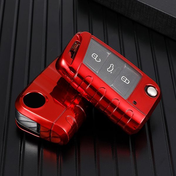For VW TPU protective key case black or red color, please choose