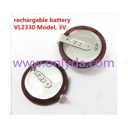 rechargable battery VL2330 Model, 3V.