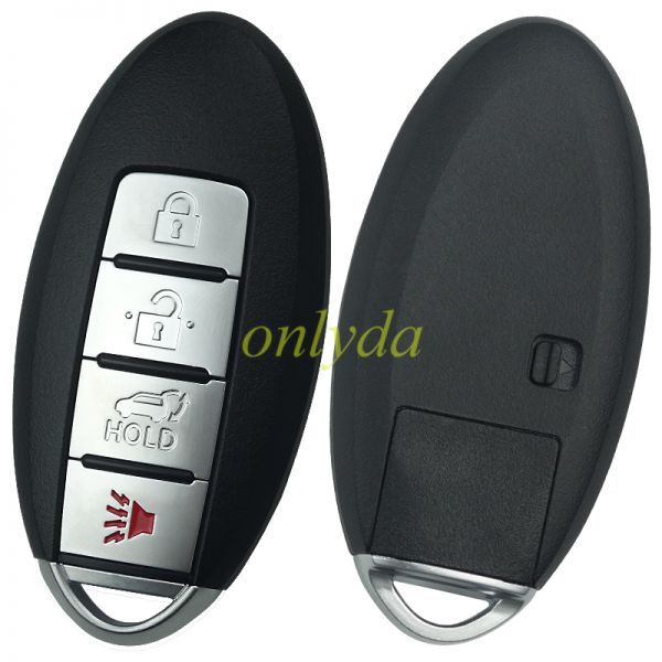 For Nissan 3+1 button remote key blank with blade for new model without logo