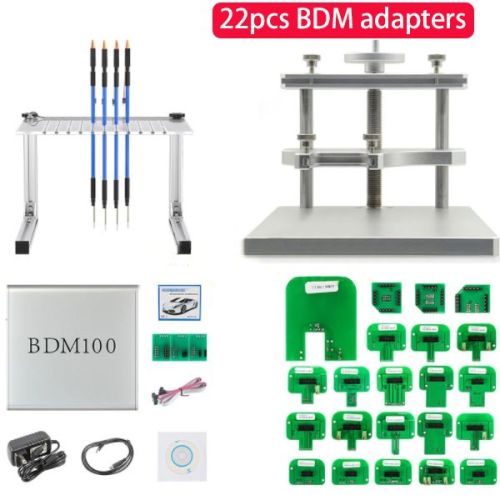 OBD2 Diagnsotic LED BDM frame Testing for BDM100 fgtech Chip Tunning with 22pcs BDM Frame Adapter Master CMD ECU Programming