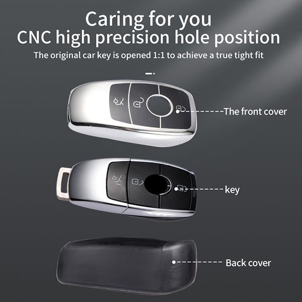For Benz 3button  TPU protective key case,please choose the color