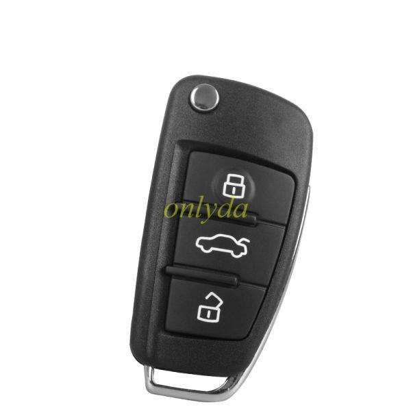 For Audi A6L 3 button  Remote key Blank（no logo)