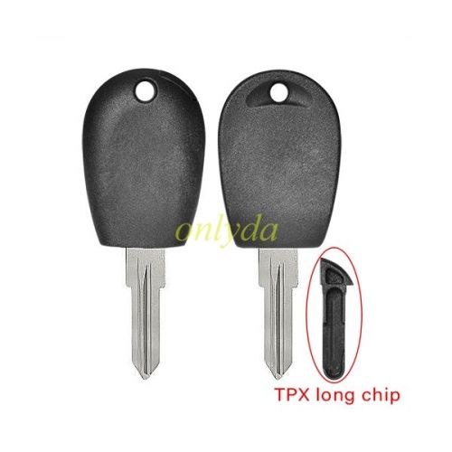 For Alfa  transponder key blank  （black color) with GT15R blade (can put TPX long chip）