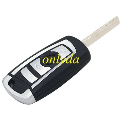4 button flip remote key blank with 2 track