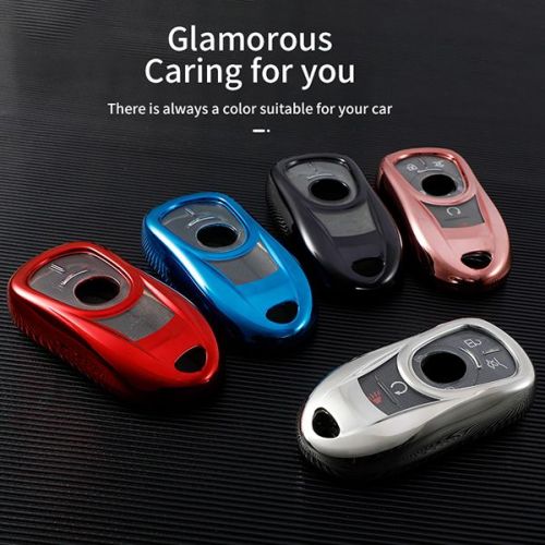 For Buick Chevrolet TPU protective key case  black or red color, please choose