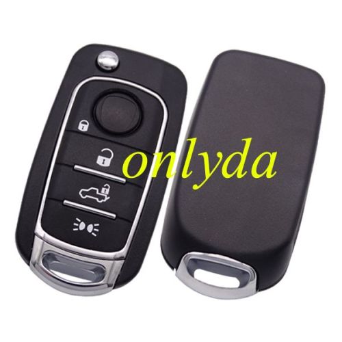 For Fiat 500X 4 button Remote Key blank with SIP22 blade