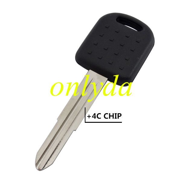 For  SUZUKI Transponder Key with  uncut left blade 4C chip inside