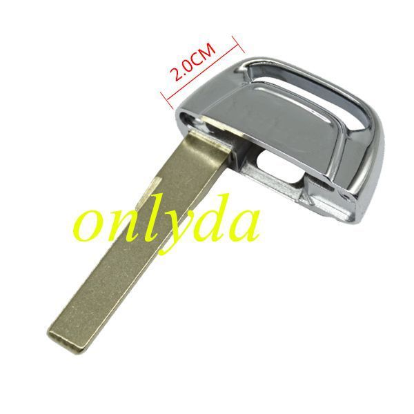 For Audi A6L, Q5 emergency Key blade width 2.0cm