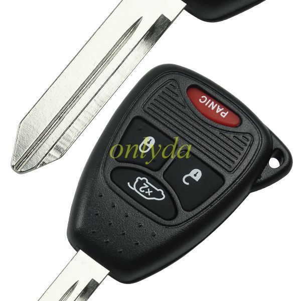 For Chrysler 3+1B remote  key shell without badge place