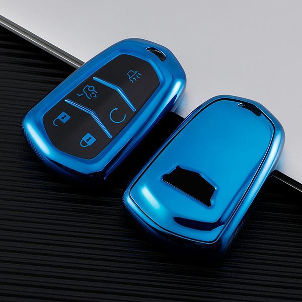 For Cadillac CT6，XT4，XT5，XT6 5 button TPU protective key case , please choose the color
