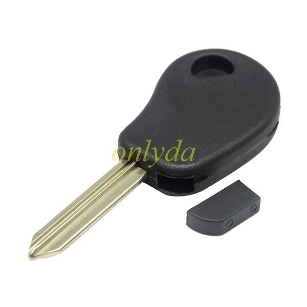 For Citroen transponder key blank with badge，can put TPX long chip