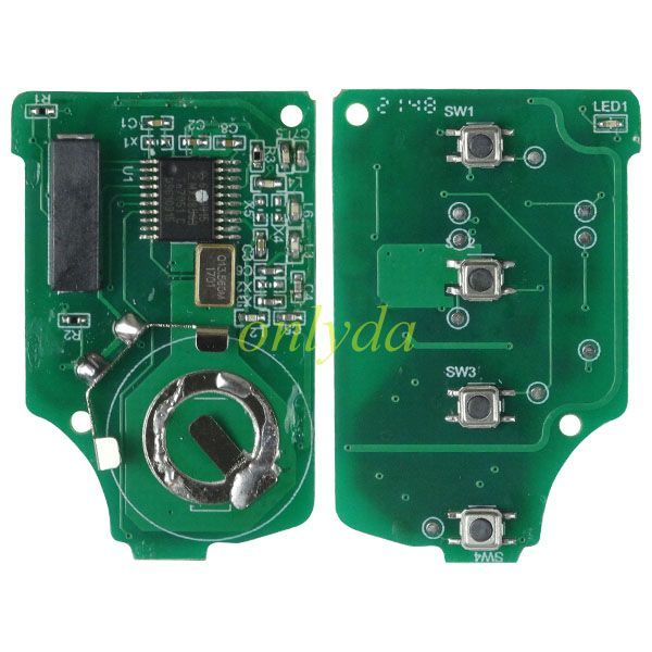 Mitsubishi  2 button remote key with 434mhz with 47 chip  FCC: 6370C134