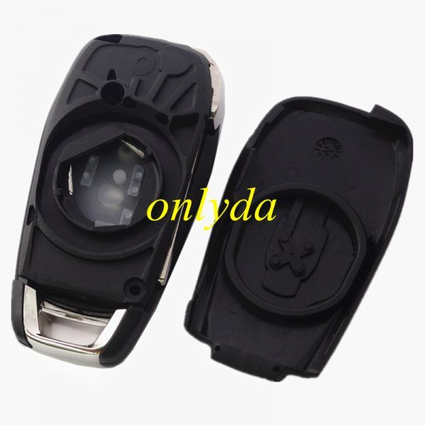 For 2 button flip remote key blank