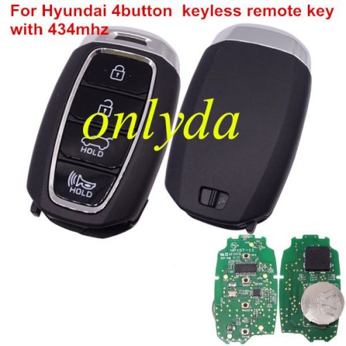 For OEM  hyun 4button  keyless remote key with 434mhz