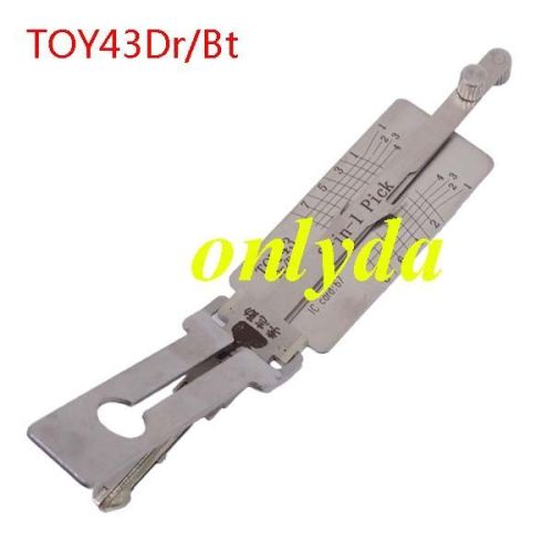 Lishi TOY43  decoder and lockpick combination used for Toyota