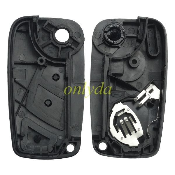 For 3 button remote key blank black one with GT15R blade