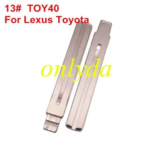 KEYDIY brand key blade  13# TOY40 For  Lexus, Toyota
