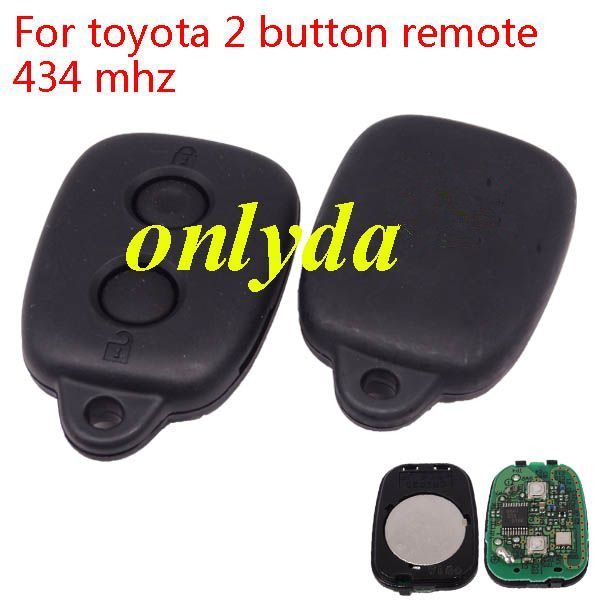 For toyota 2 button remote with 434 mhz