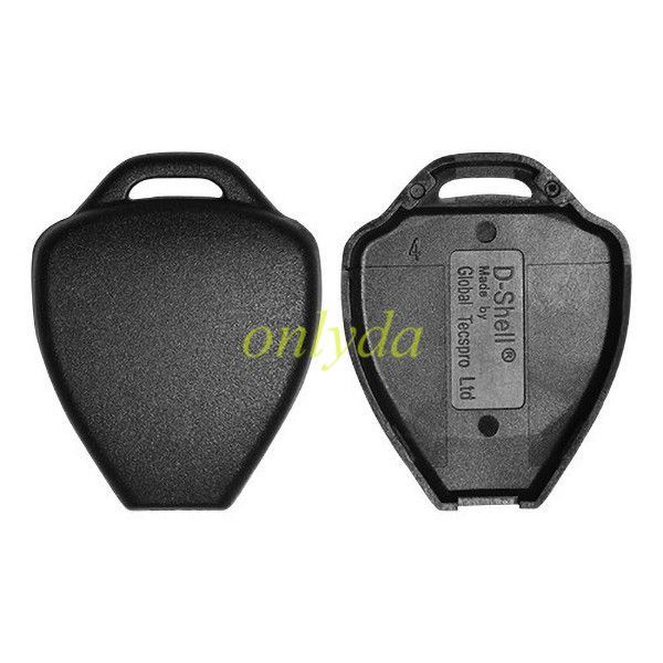 For Toyota upgrade 3 button remote key blank with TOY43 blade