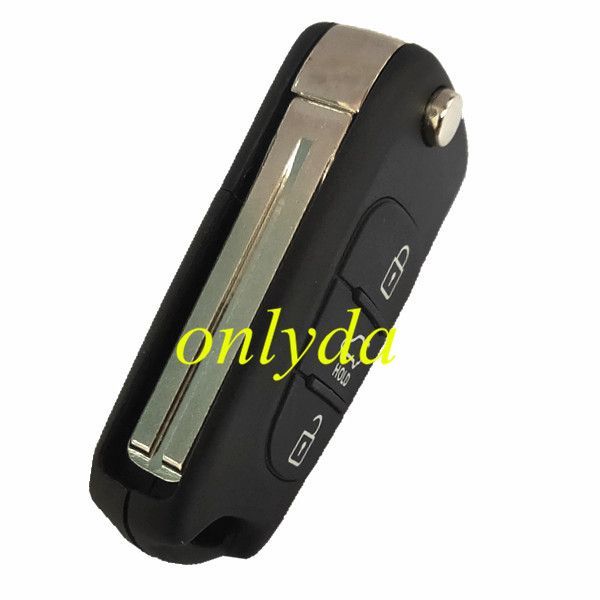 For 3 button flip remote key shell with Hold button