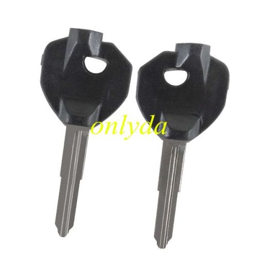 For motorcycle bike key blank with left blade,with unremovable printed badge