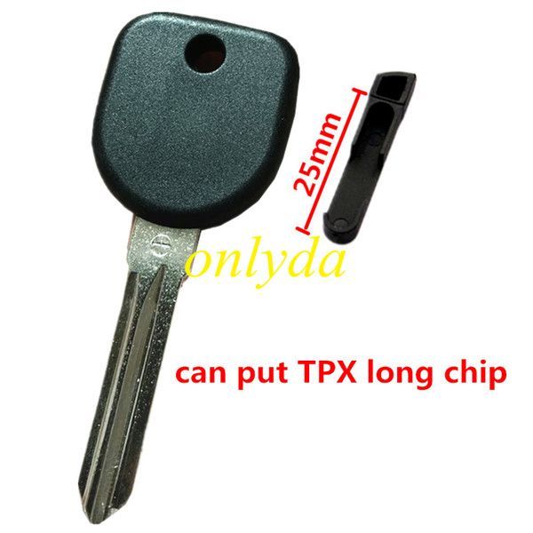 For transponder key blank  , can put TPX long chip