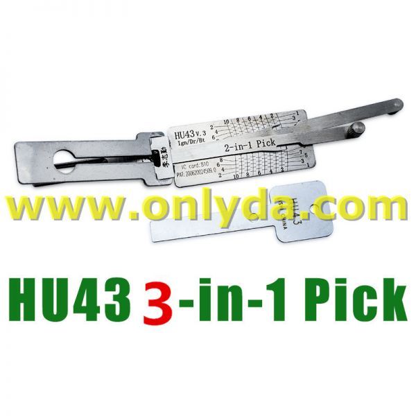 HU43 3 in-1 lockpick for opel