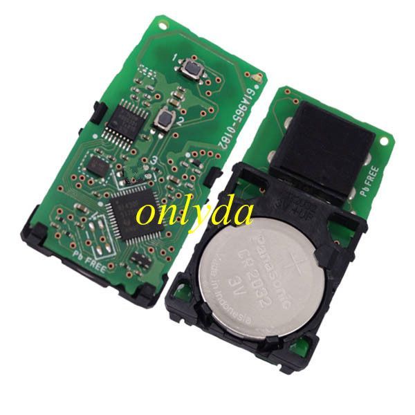 For 2 button remote key with  Toyota H chip 433mhz FCCID:61A965-0182  chip No.RF430F, small chiph7900N Crystal is 13.080