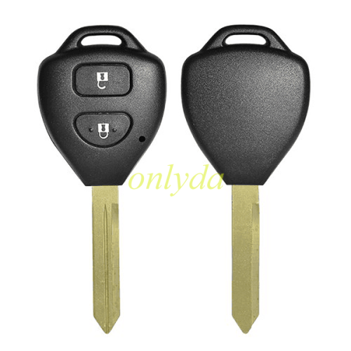 For Toyota upgrade 2 button remote key blank with TOY47 blade