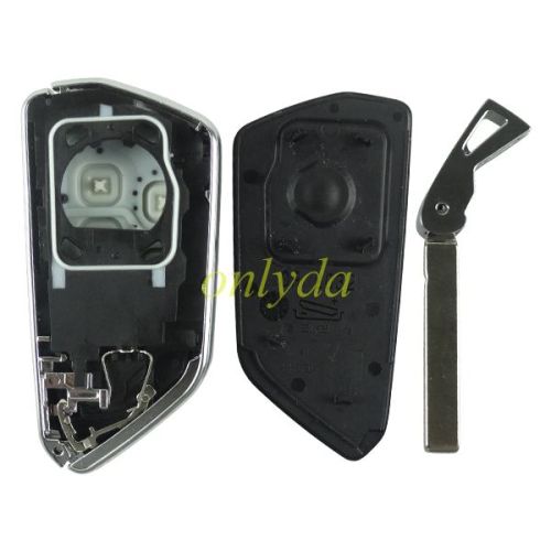 For VW aftermaket 3 button remote key blank with key blade