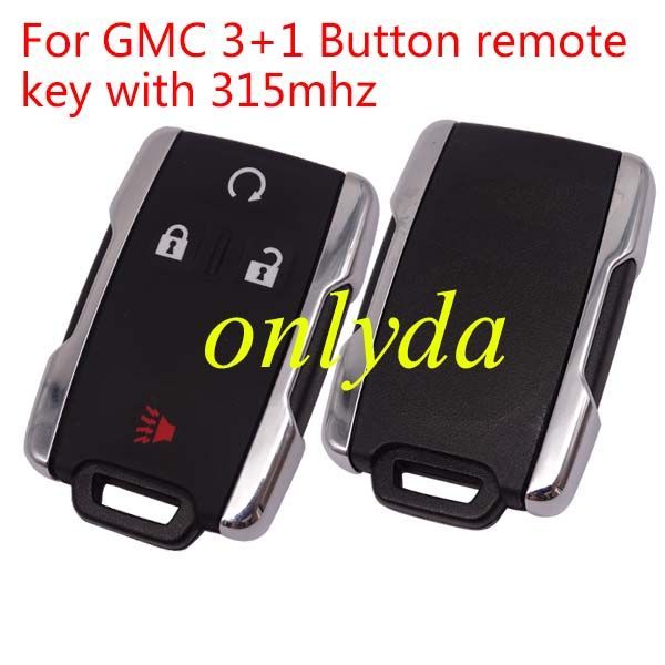 For OEM GMC 3+1 Button remote key  with 315mhz
