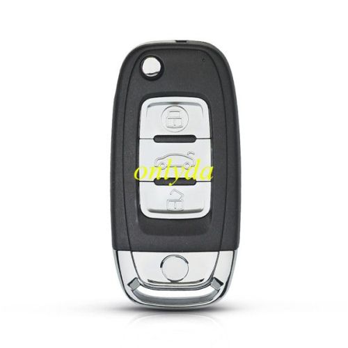 For VW VW 3 button modified remote key blank with HU66 blade