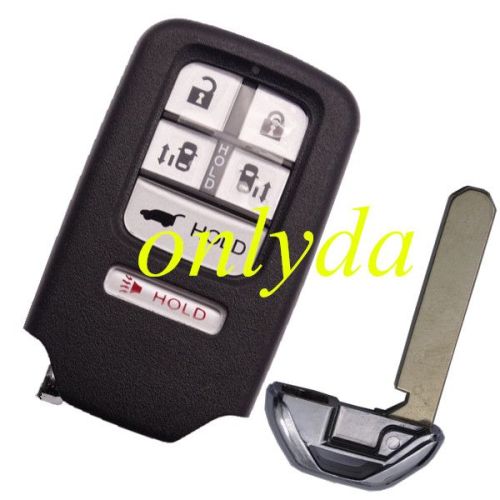 For 5+1 button remote key blank with blade