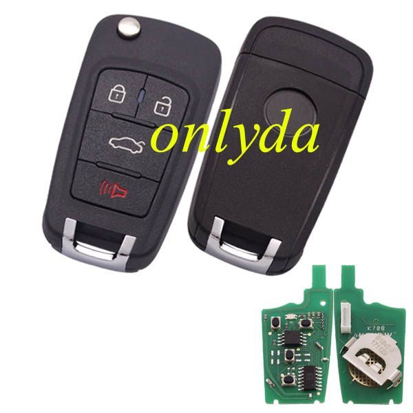 keyDIY brand for Chevrolet/Buick style 4 button remote key B18