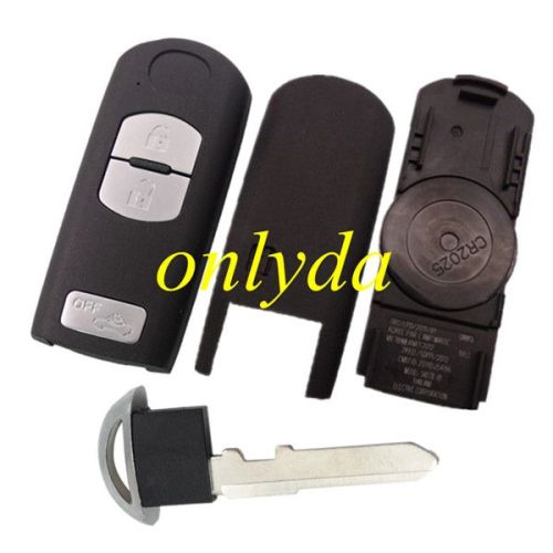 For 3 button remote key blank with blade ( 3parts)