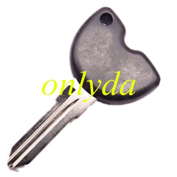 For  Piaggio Motorcycle transponder key case with right blade (black)