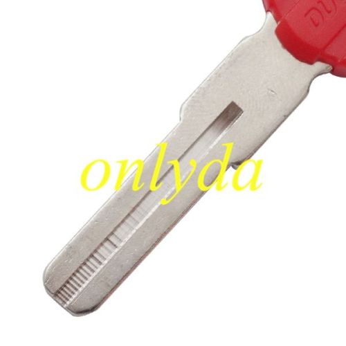 For Ducati motor key blank(red).,with unremovable printed badge